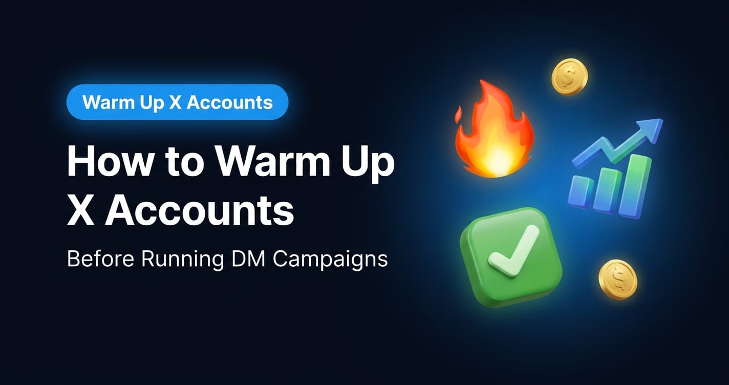 How to Warm Up X (Twitter) Accounts Before Running DM Campaigns